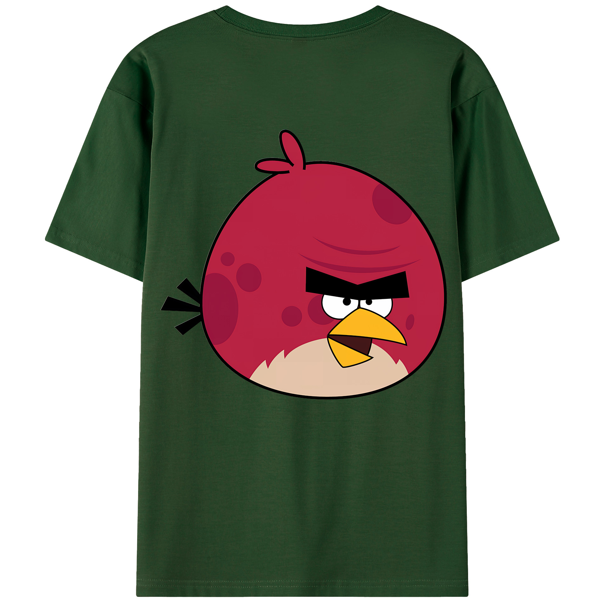 （画像用） Angry Birds アングリーバード 綿100％半袖Tシャツ（背面プリント）